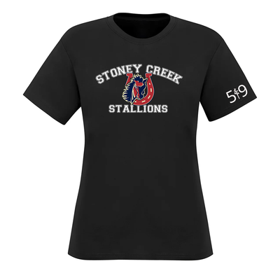 STONEY CREEK STALLIONS TEE (WOMENS)