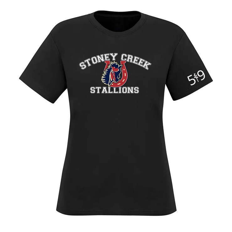 STONEY CREEK STALLIONS TEE (WOMENS)