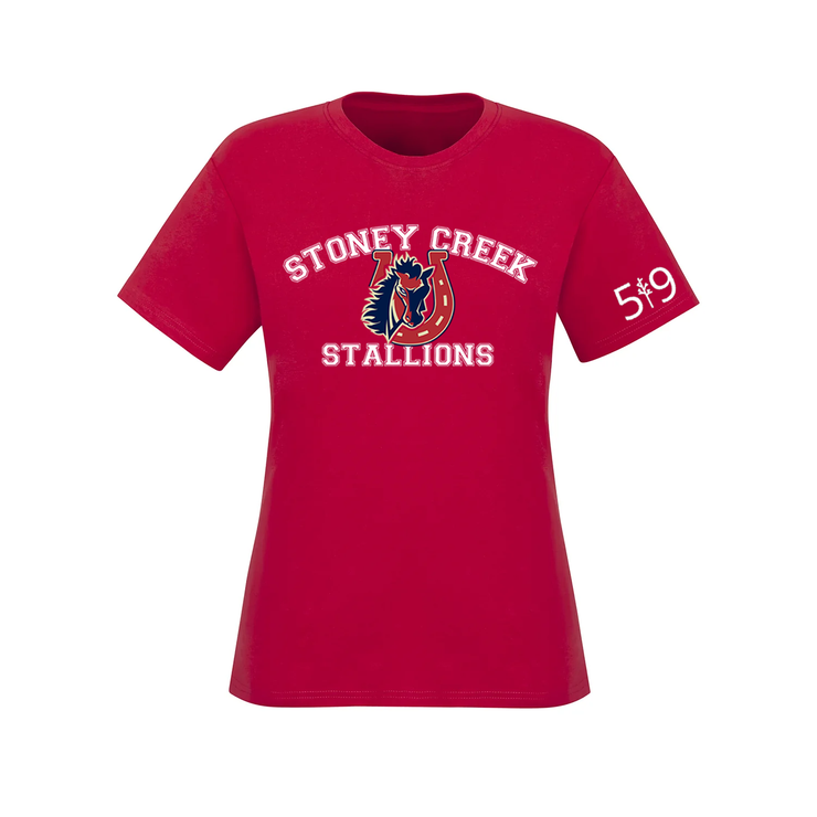 STONEY CREEK STALLIONS TEE (WOMENS)