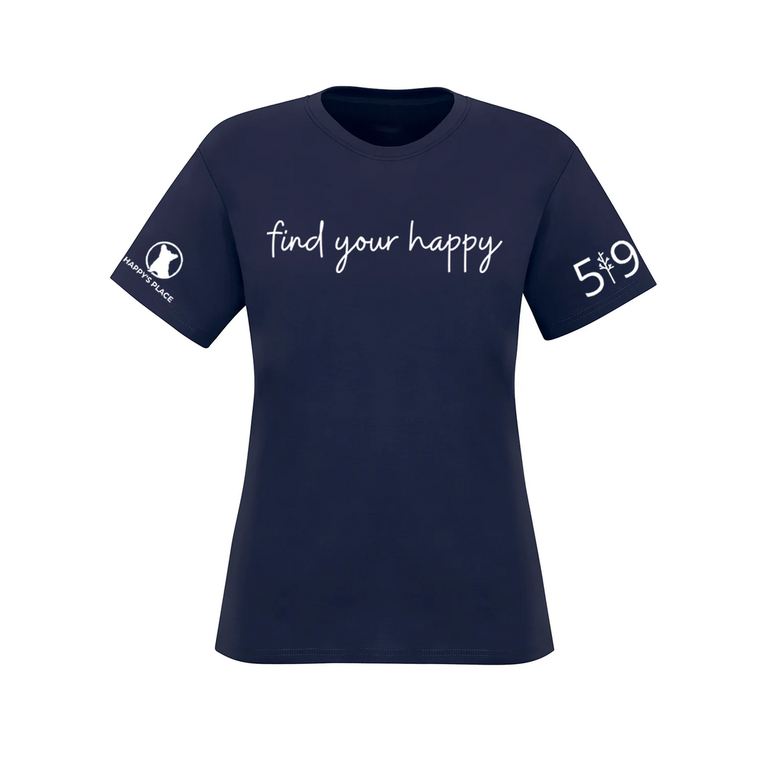 HAPPY'S PLACE FIND YOUR HAPPY TEE (WOMENS)