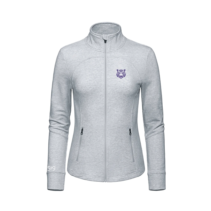 WEST ELGIN EMBROIDERED FRENCH TERRY ZIP-UP (WOMENS)