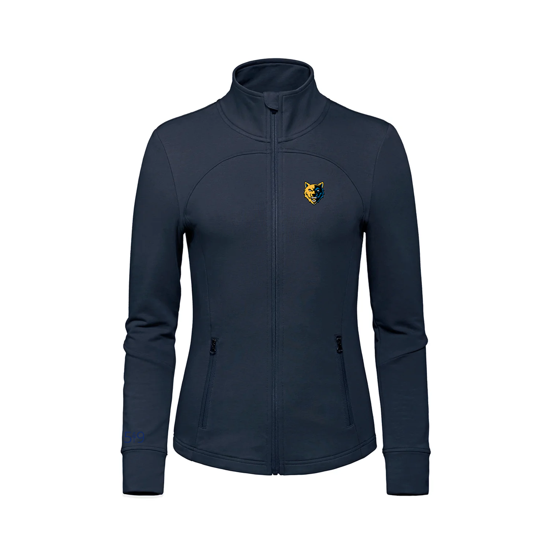 WESTMOUNT EMBROIDERED FRENCH TERRY ZIP-UP (WOMENS)