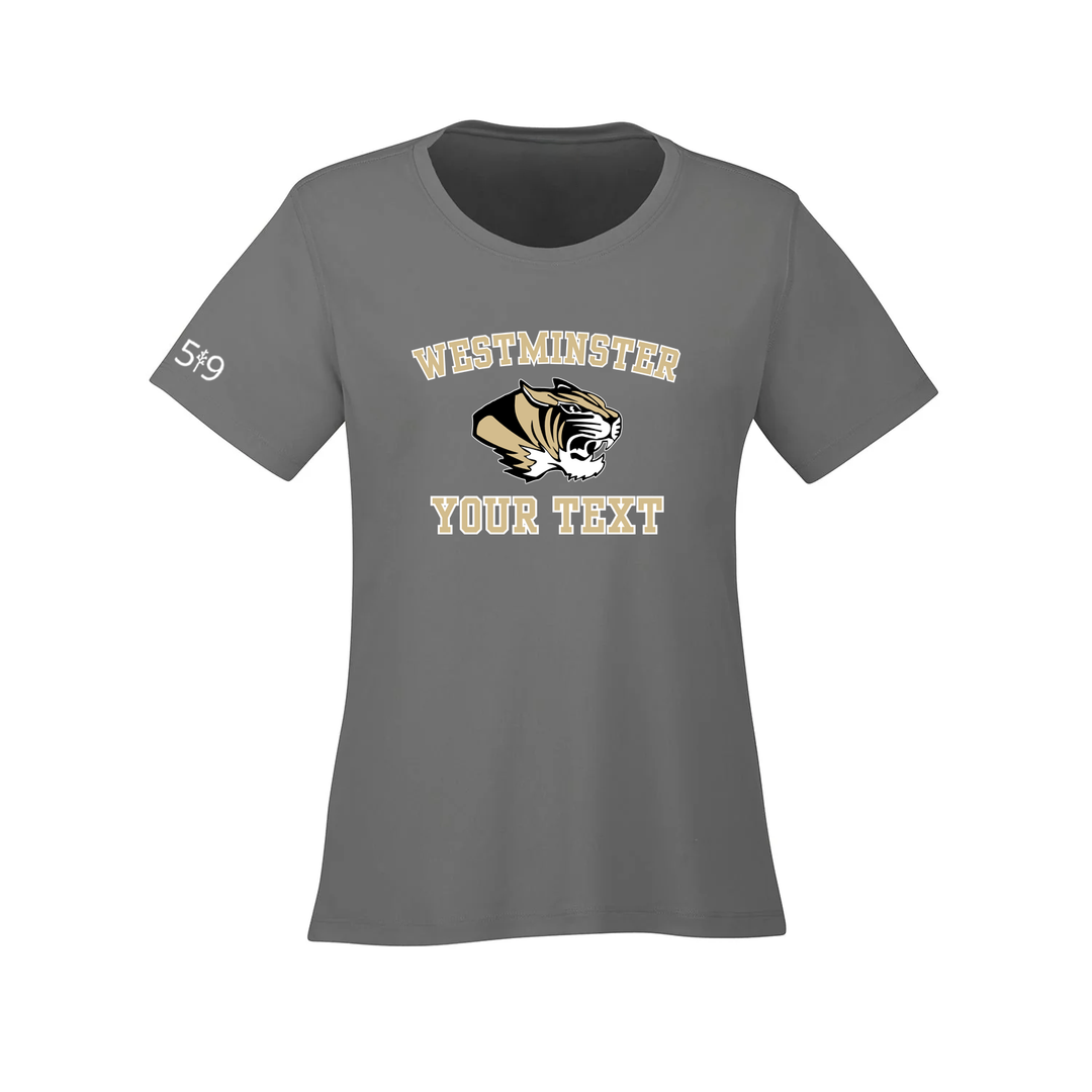 WESTMINSTER CUSTOMIZABLE ATHLETIC TEE (WOMENS)