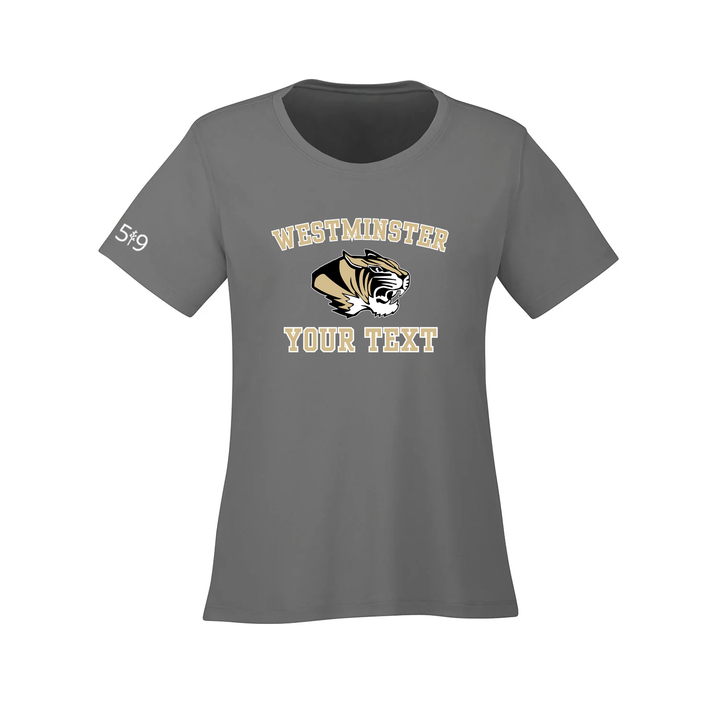 WESTMINSTER CUSTOMIZABLE ATHLETIC TEE (WOMENS)
