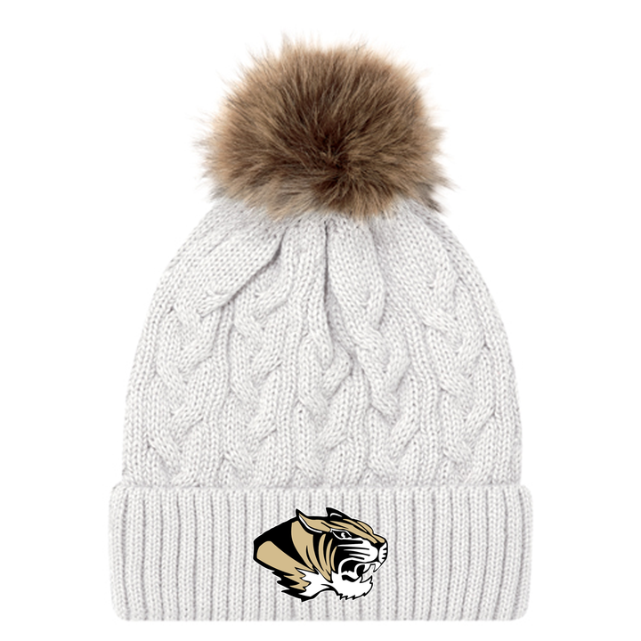 WESTMINSTER EMBROIDERED FAUX FUR TOQUE