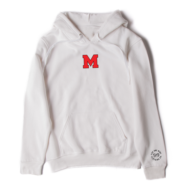MEDWAY COWBOYS EMBROIDERED "M" HOODIE (UNISEX)