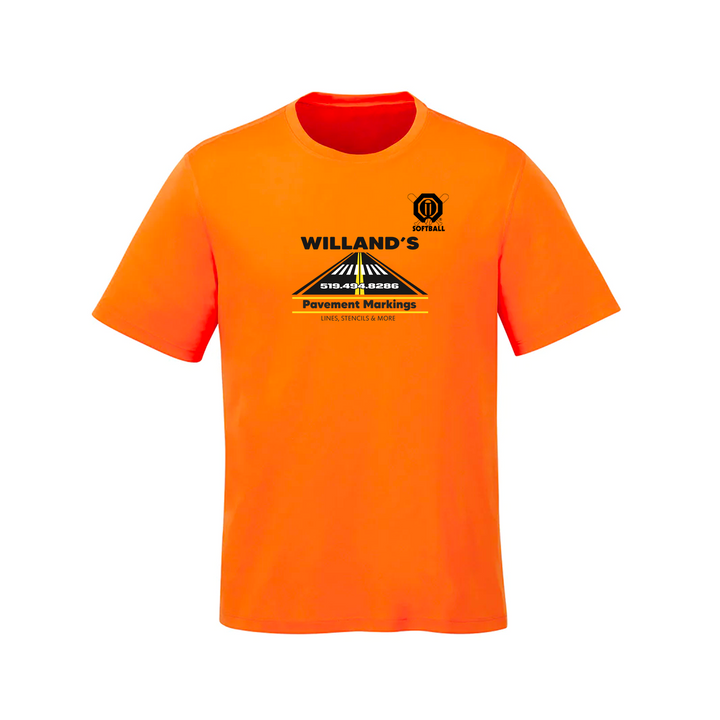 WILLAND'S PAVEMENT MARKINGS TEE (UNISEX)