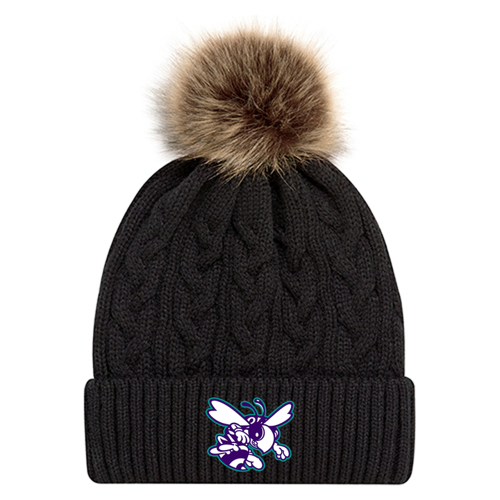 ZORRA HIGHLAND EMBROIDERED FAUX FUR TOQUE