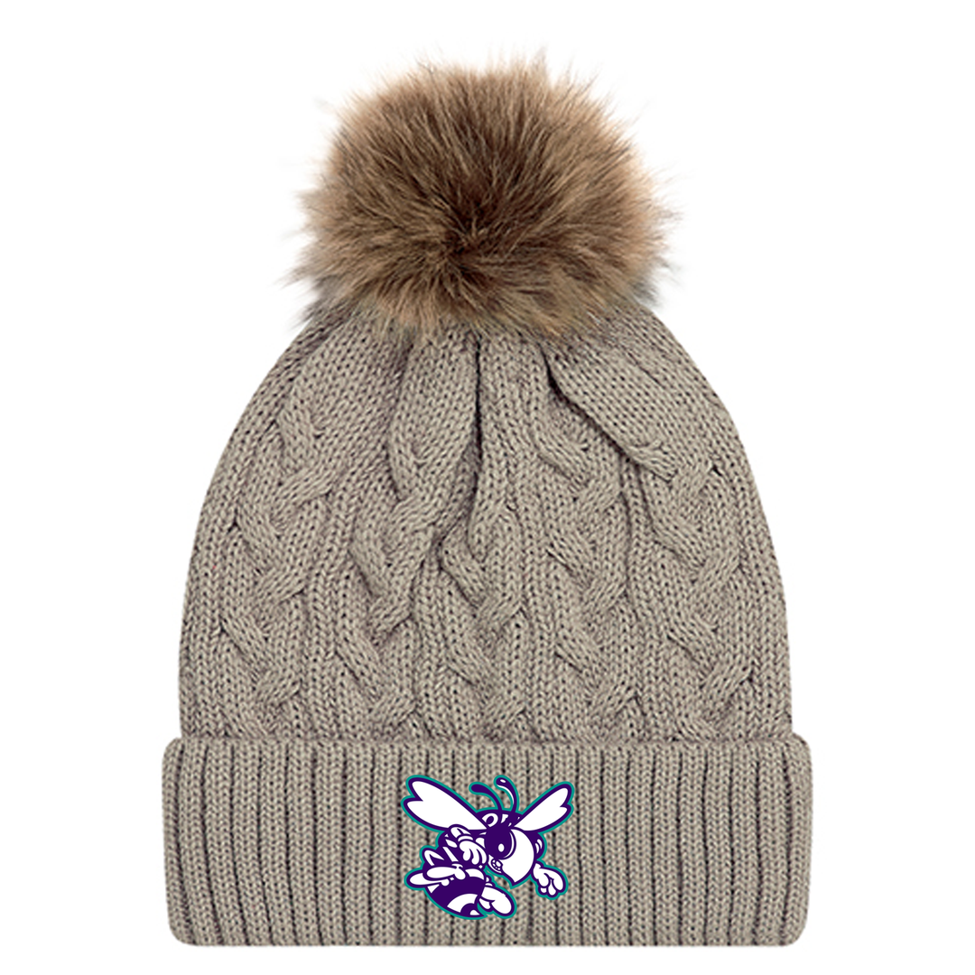 ZORRA HIGHLAND EMBROIDERED FAUX FUR TOQUE
