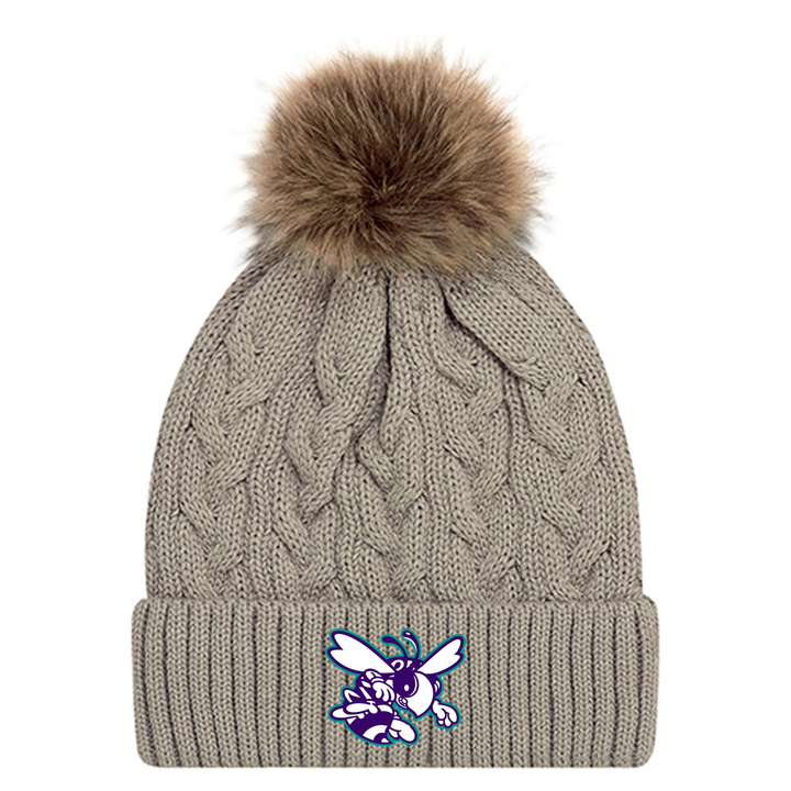 ZORRA HIGHLAND EMBROIDERED FAUX FUR TOQUE