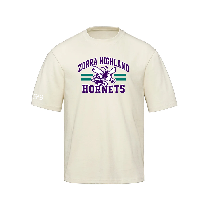 ZORRA HIGHLAND VARSITY OVERSIZED TEE (UNISEX)