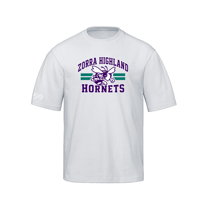 ZORRA HIGHLAND VARSITY OVERSIZED TEE (UNISEX)