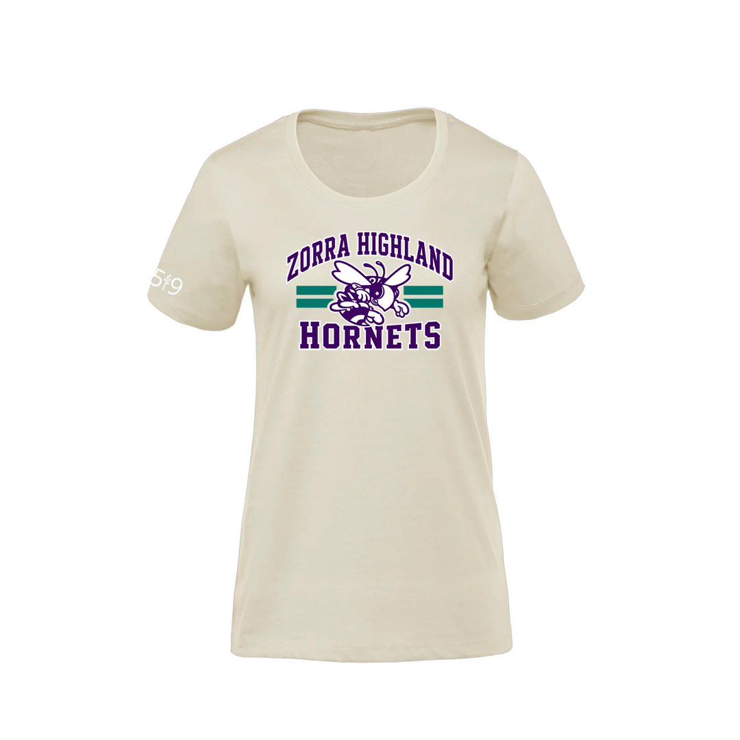 ZORRA HIGHLAND VARSITY PREMIUM TEE (WOMENS)