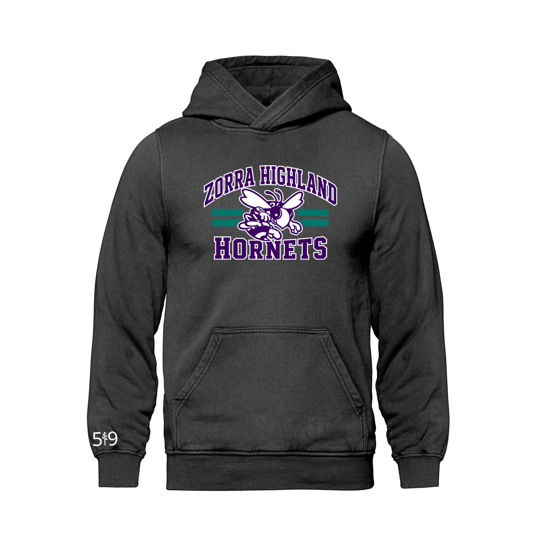 ZORRA HIGHLAND VARSITY RETRO HOODIE (UNISEX)