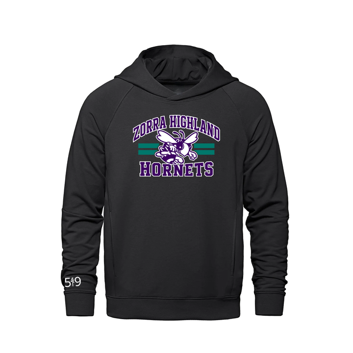 ZORRA HIGHLAND VARSITY FRENCH TERRY HOODIE (UNISEX)