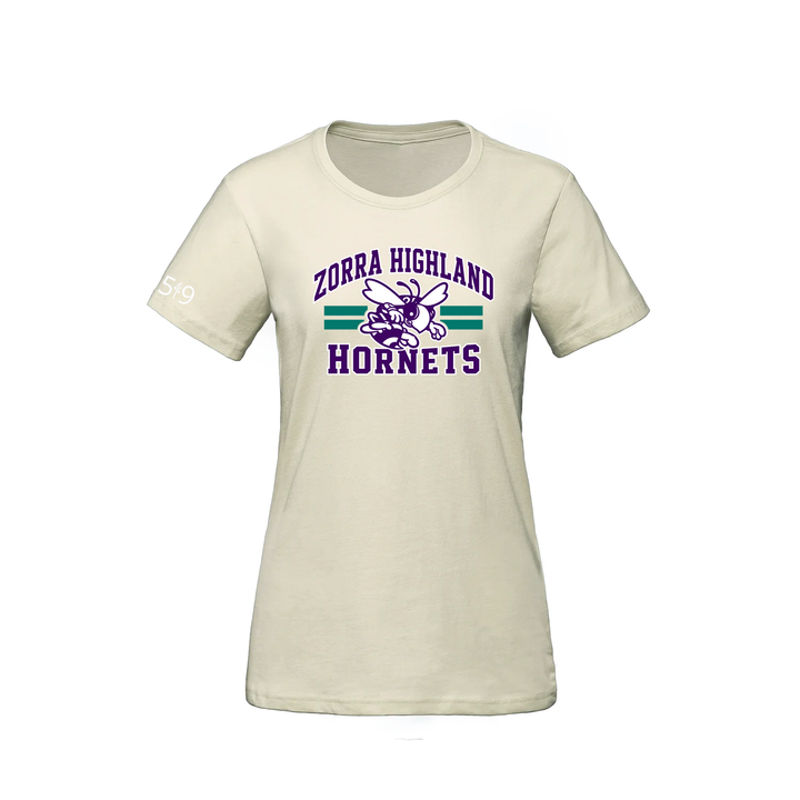 ZORRA HIGHLAND VARSITY TEE (WOMENS)