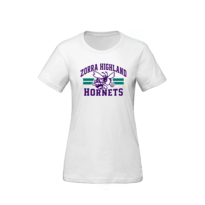 ZORRA HIGHLAND VARSITY TEE (WOMENS)