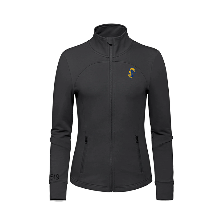 BEAL EMBROIDERED FRENCH TERRY ZIP-UP (WOMENS)
