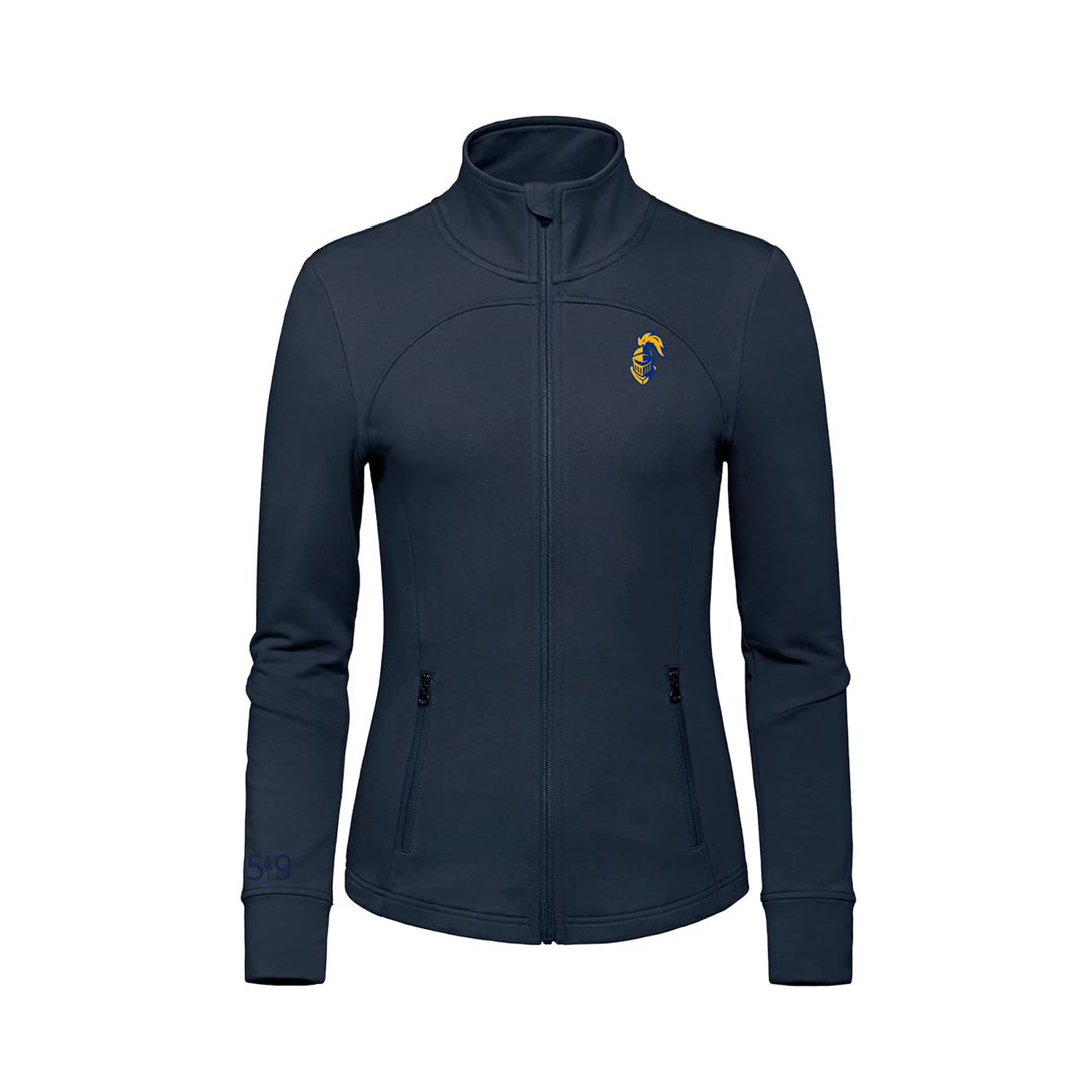 BEAL EMBROIDERED FRENCH TERRY ZIP-UP (WOMENS)