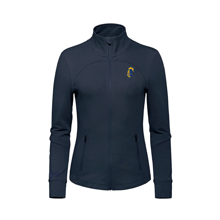 BEAL EMBROIDERED FRENCH TERRY ZIP-UP (WOMENS)