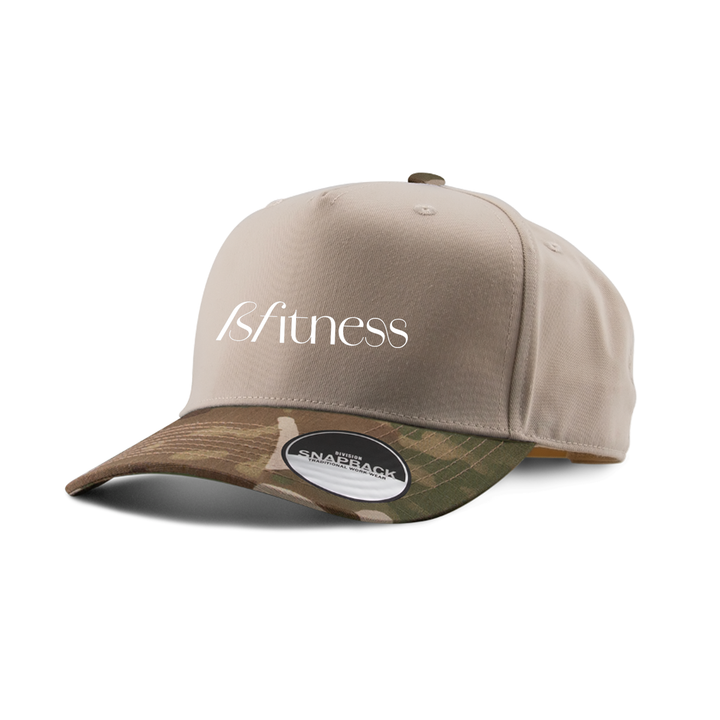BFITNESS EMBROIDERED TWO-TONE PANEL CAP