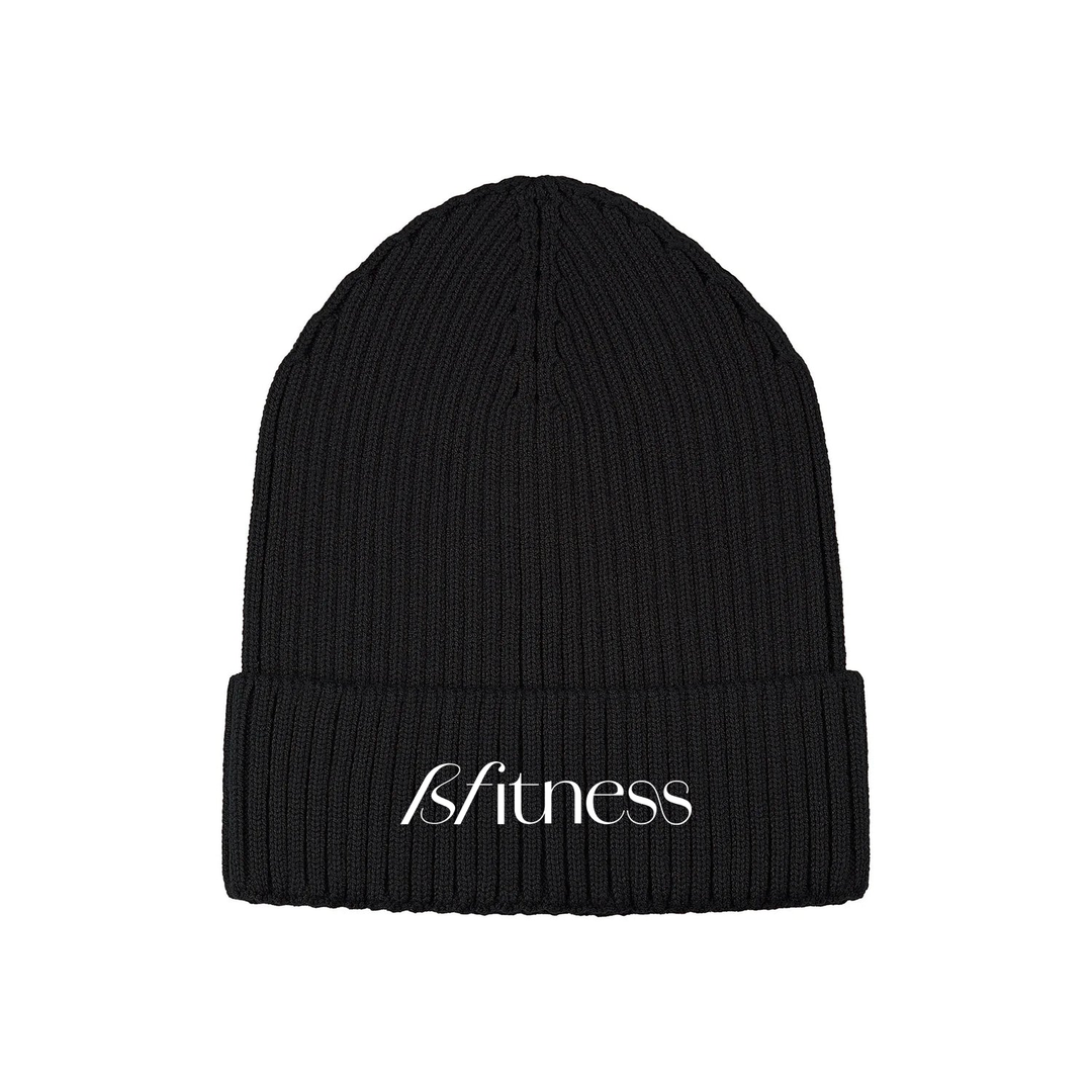 BFITNESS EMBROIDERED RIBBED KNIT TOQUE