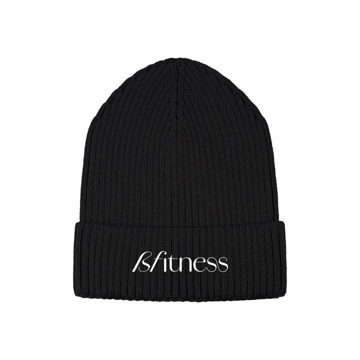 BFITNESS EMBROIDERED RIBBED KNIT TOQUE
