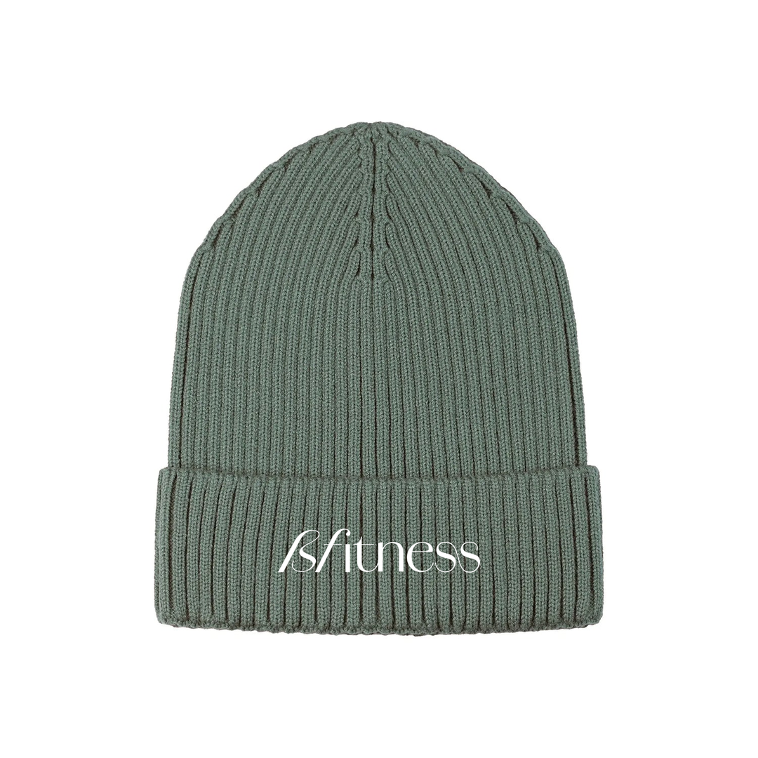 BFITNESS EMBROIDERED RIBBED KNIT TOQUE