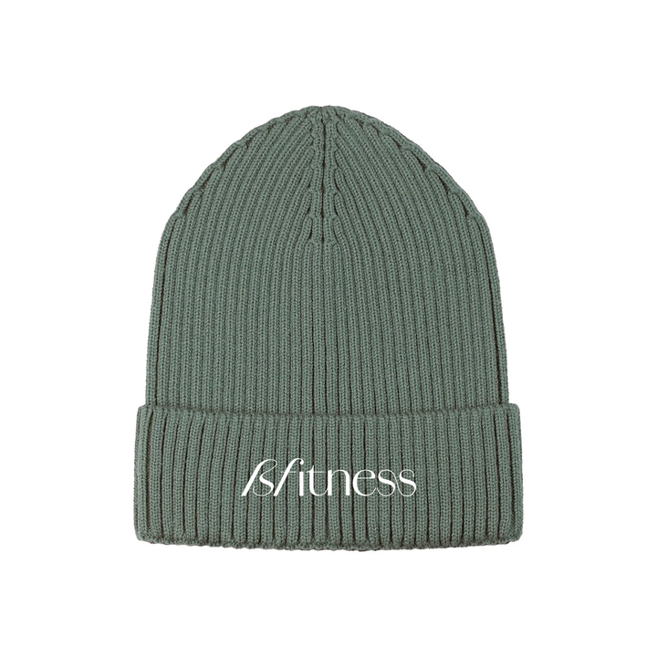 BFITNESS EMBROIDERED RIBBED KNIT TOQUE