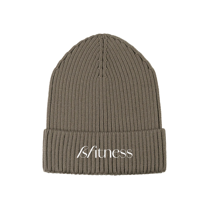 BFITNESS EMBROIDERED RIBBED KNIT TOQUE