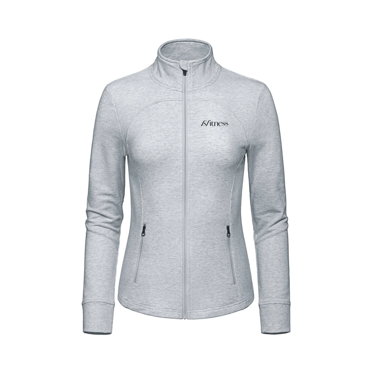BFITNESS EMBROIDERED FRENCH TERRY ZIP-UP (WOMENS)