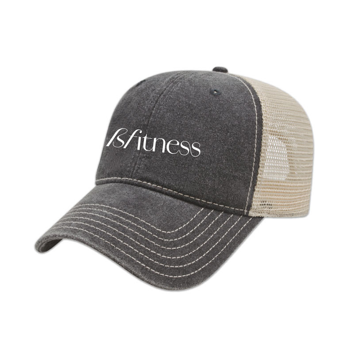 BFITNESS EMBROIDERED VINTAGE TRUCKER CAP