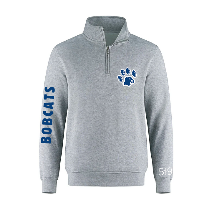 BOBCATS SLEEVE LOGO 1/4 ZIP (UNISEX)