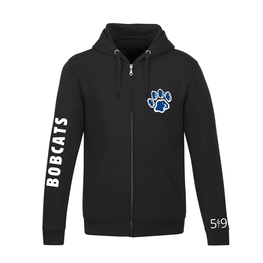 BOBCATS SLEEVE LOGO FULL ZIP (YOUTH)