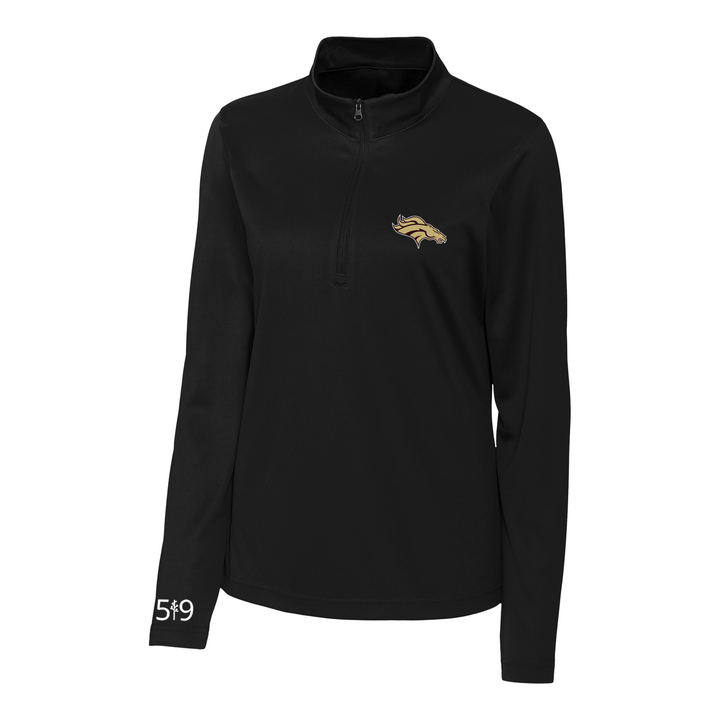 BANTING EMBROIDERED ATHLETIC 1/4 ZIP (WOMENS)