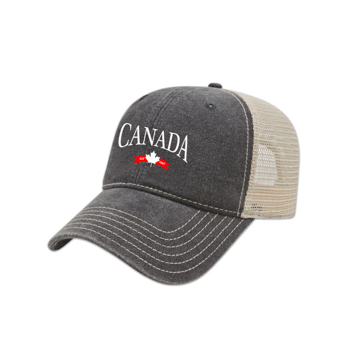 CANADA VARSITY EMBROIDERED VINTAGE MESHBACK HAT