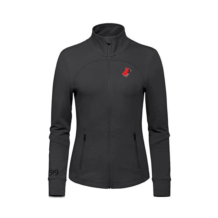 KENSAL PARK EMBROIDERED FRENCH TERRY ZIP-UP (WOMENS)
