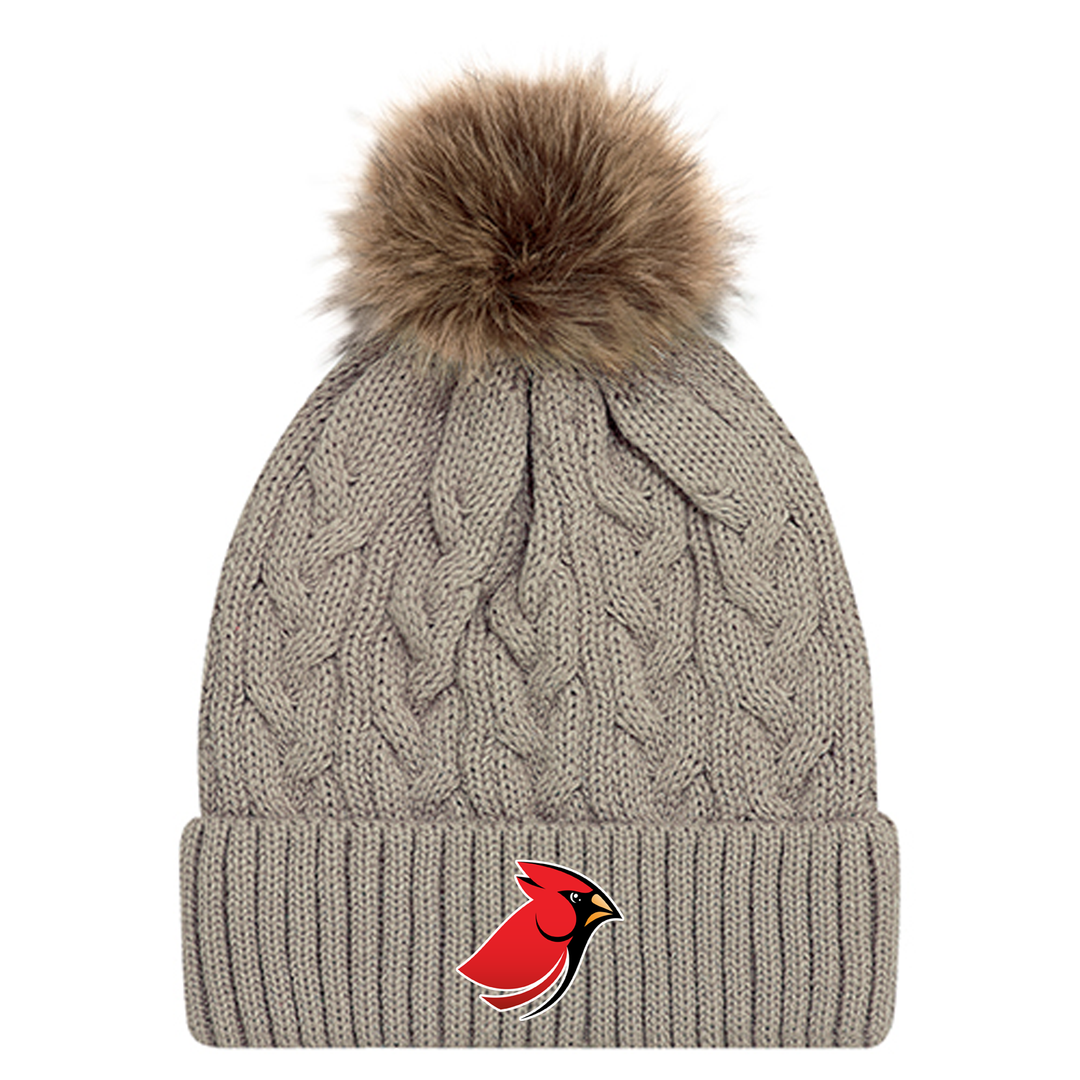 KENSAL PARK EMBROIDERED FAUX FUR TOQUE