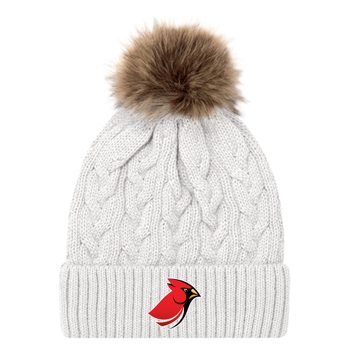 KENSAL PARK EMBROIDERED FAUX FUR TOQUE