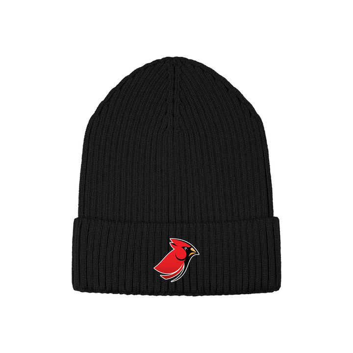 KENSAL PARK EMBROIDERED RIBBED KNIT TOQUE