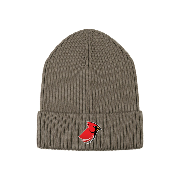 KENSAL PARK EMBROIDERED RIBBED KNIT TOQUE