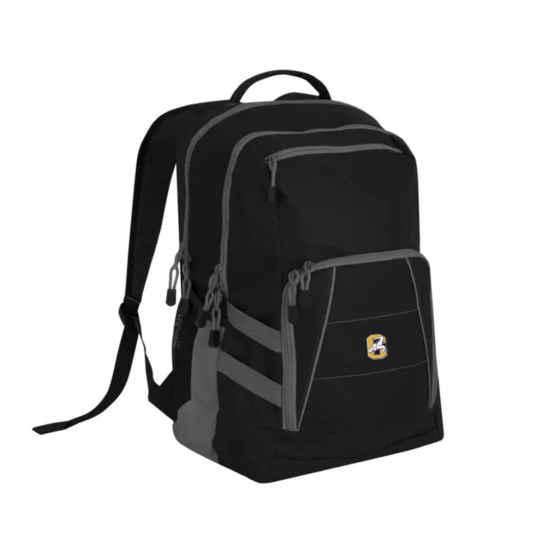 CENTRAL EMBROIDERED VARSITY BACKPACK