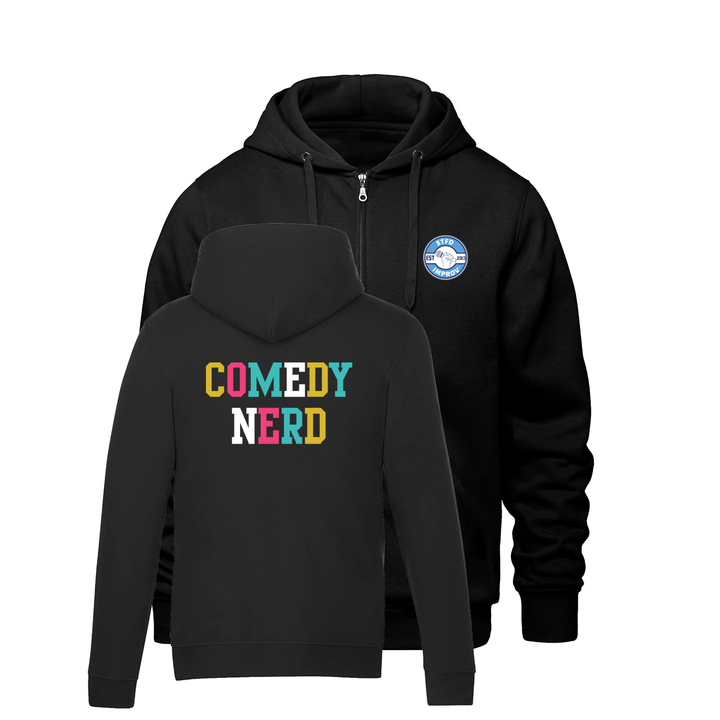 COMEDY NERD ZIP-UP HOODIE (UNISEX)