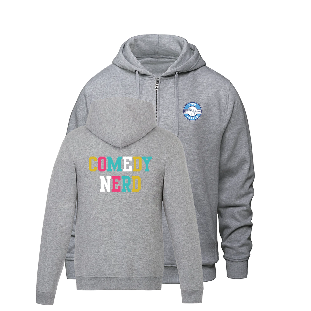 COMEDY NERD ZIP-UP HOODIE (UNISEX)