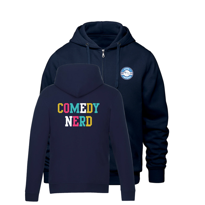 COMEDY NERD ZIP-UP HOODIE (UNISEX)