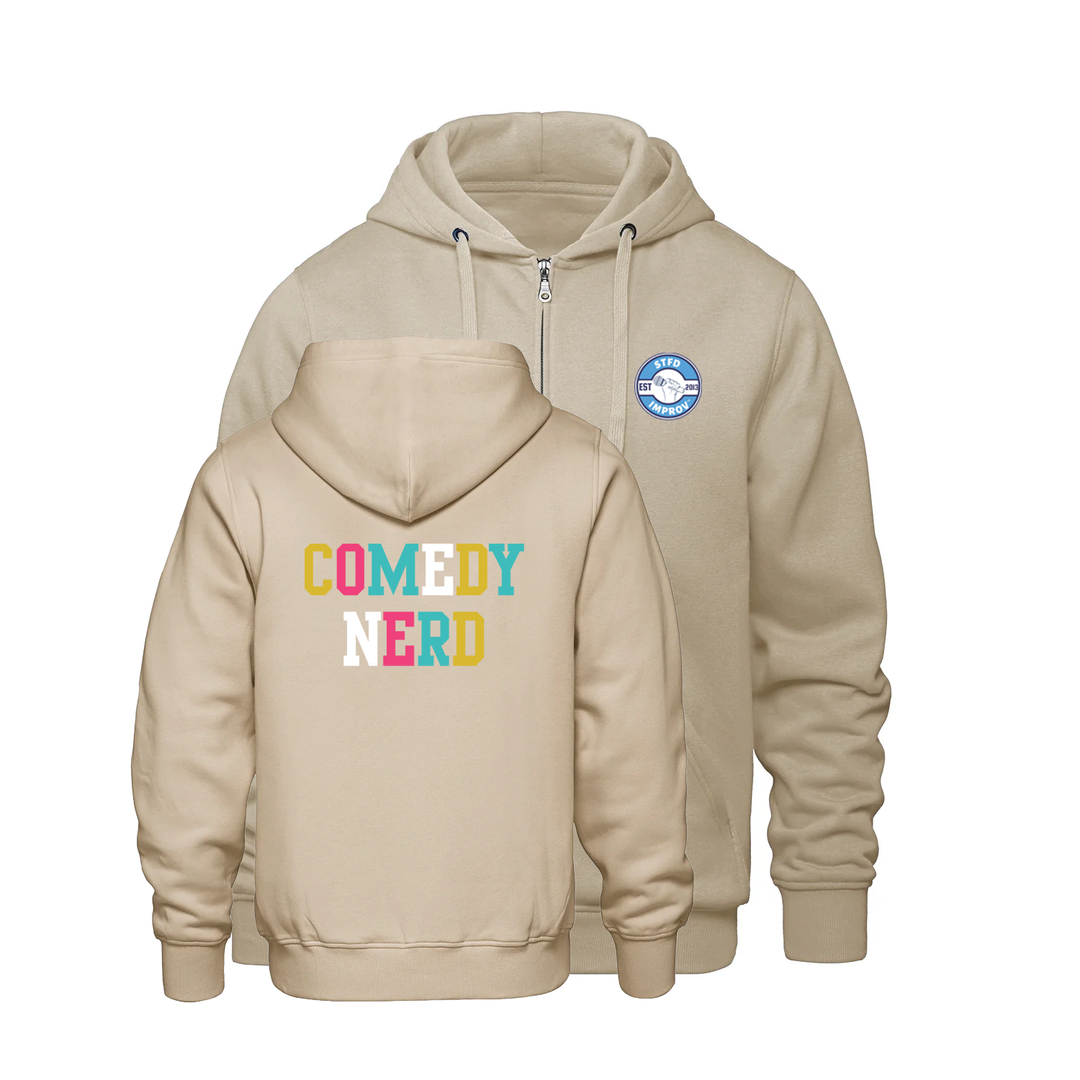 COMEDY NERD ZIP-UP HOODIE (UNISEX)