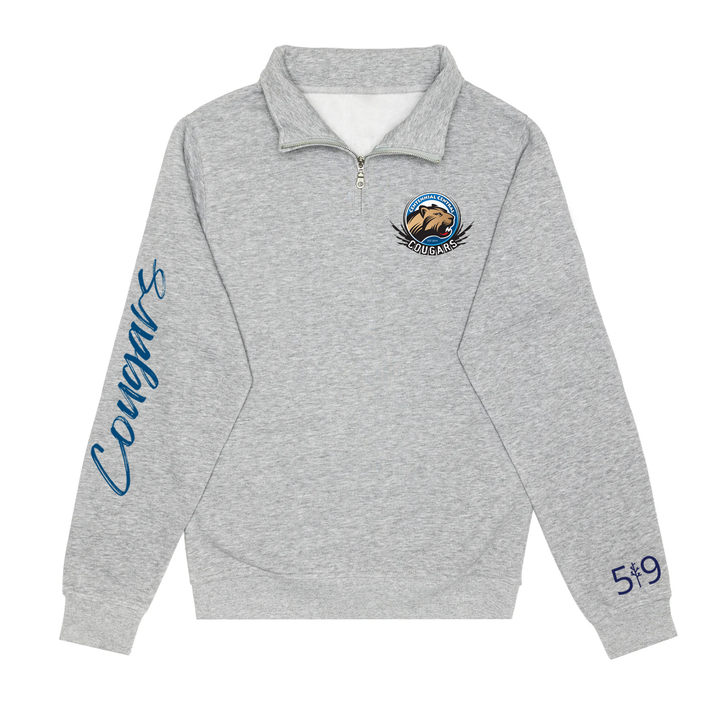 COUGARS SIGNATURE SLEEVE 1/4 ZIP (UNISEX)