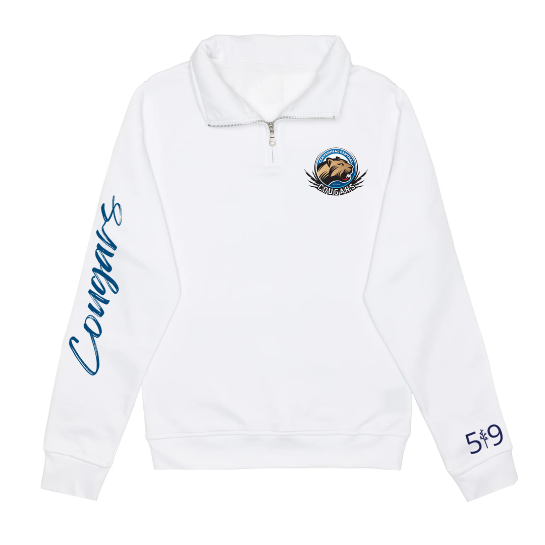 COUGARS SIGNATURE SLEEVE 1/4 ZIP (UNISEX)