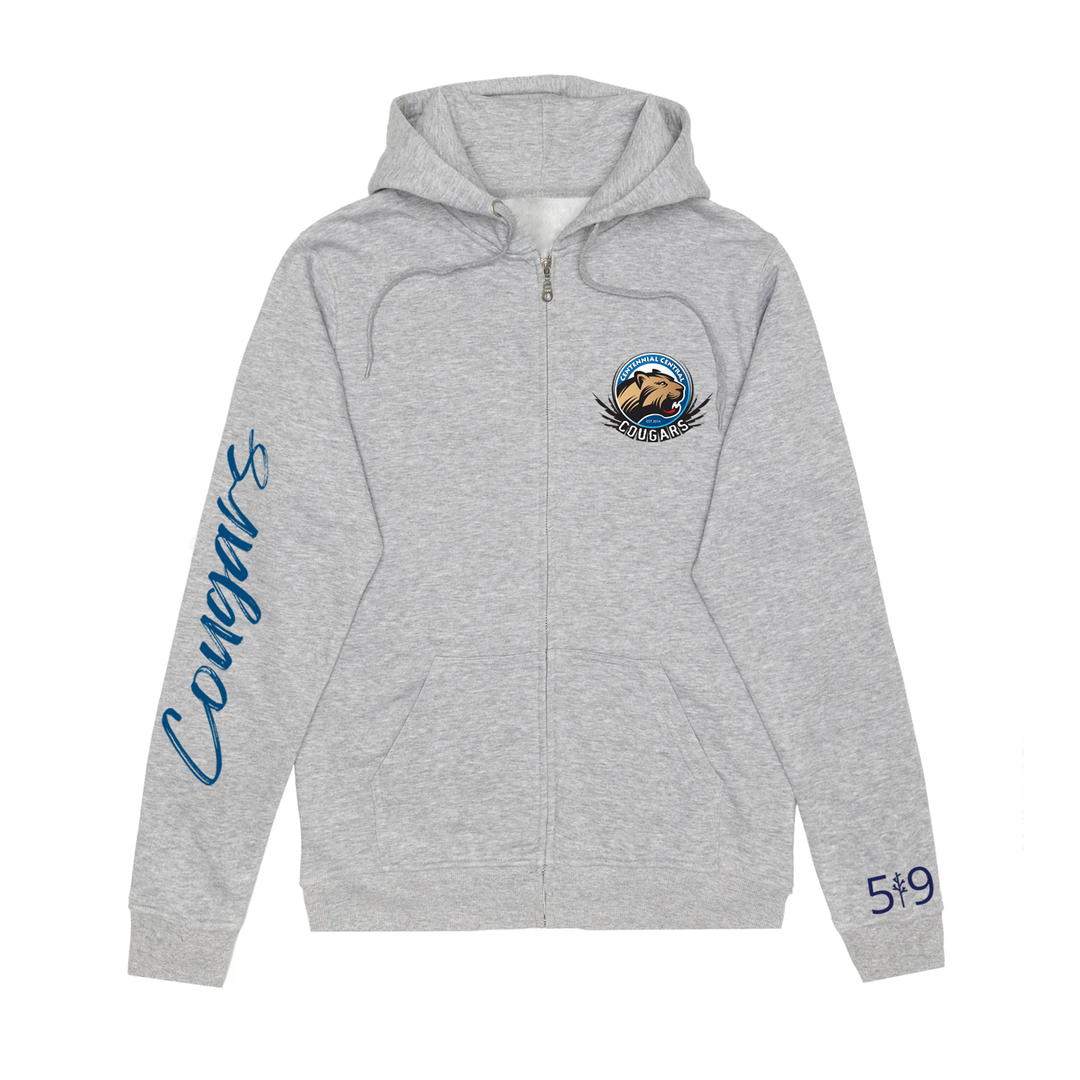 COUGARS SIGNATURE SLEEVE ZIP-UP (UNISEX)
