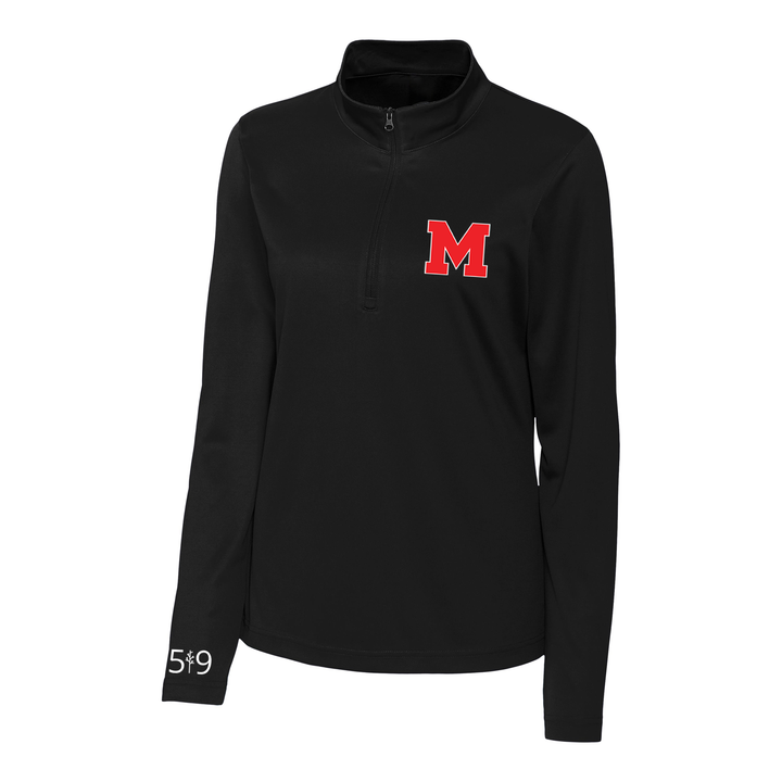 MEDWAY EMBROIDERED ATHLETIC 1/4 ZIP (WOMENS)